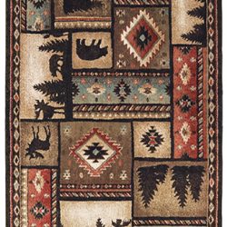 Oriental Weavers WOODLANDS 1041c Black Area Rug