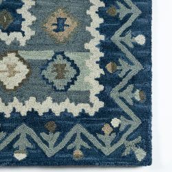 Alternative view of Momeni Tangier TAN-1 Blue Area Rug
