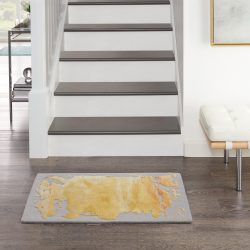 Nourison Prismatic PRS19 Grey Area Rug