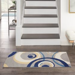 Nourison Grafix GRF21 Grey Area Rug