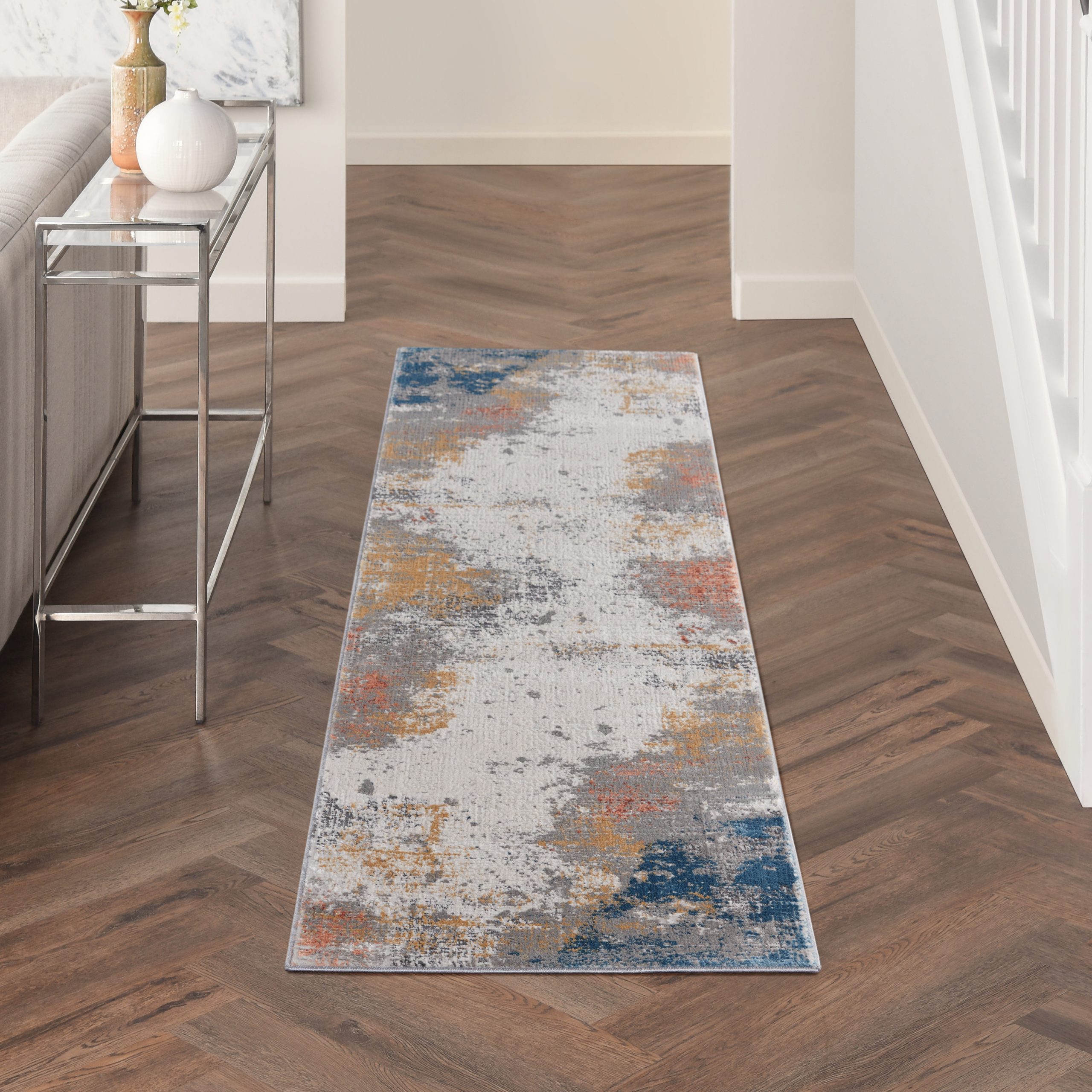 Nourison Rustic Textures RUS13 Grey Area Rug