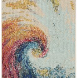 Alternative view of Nourison Celestial CES07 Wave Area Rug