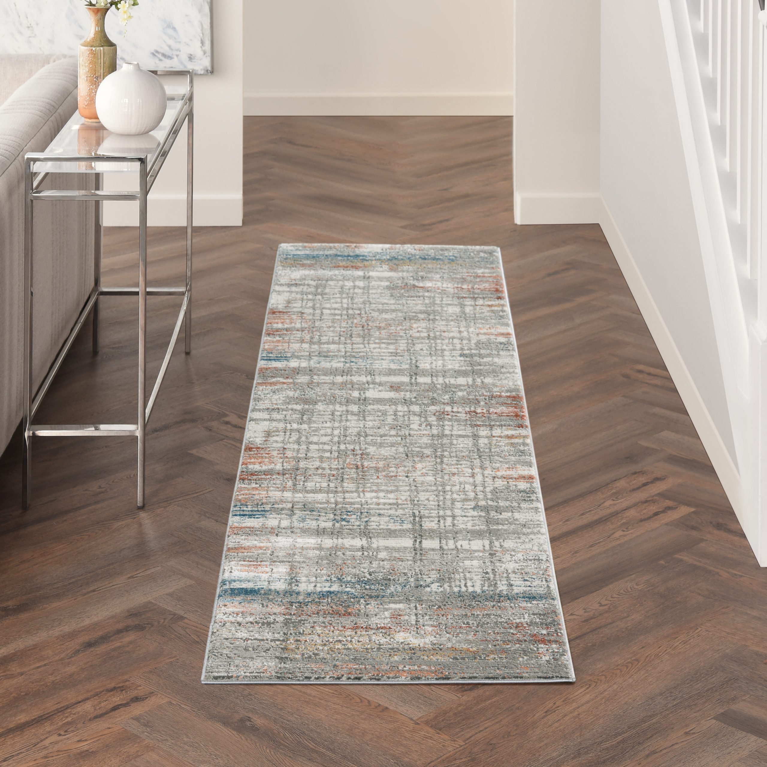 Nourison Rustic Textures RUS12 Grey Area Rug