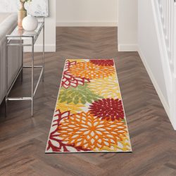 Nourison Aloha ALH05 Red Multi Colored Area Rug