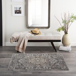 Nourison Moroccan Celebration KI381 Navy Area Rug