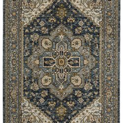 Oriental Weavers ABERDEEN 1144q Blue Area Rug