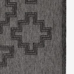 Alternative view of Momeni Hampton HAM-9 Charcoal Area Rug