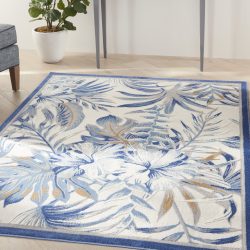 Nourison Seaside SDS02 Ivory Blue Area Rug