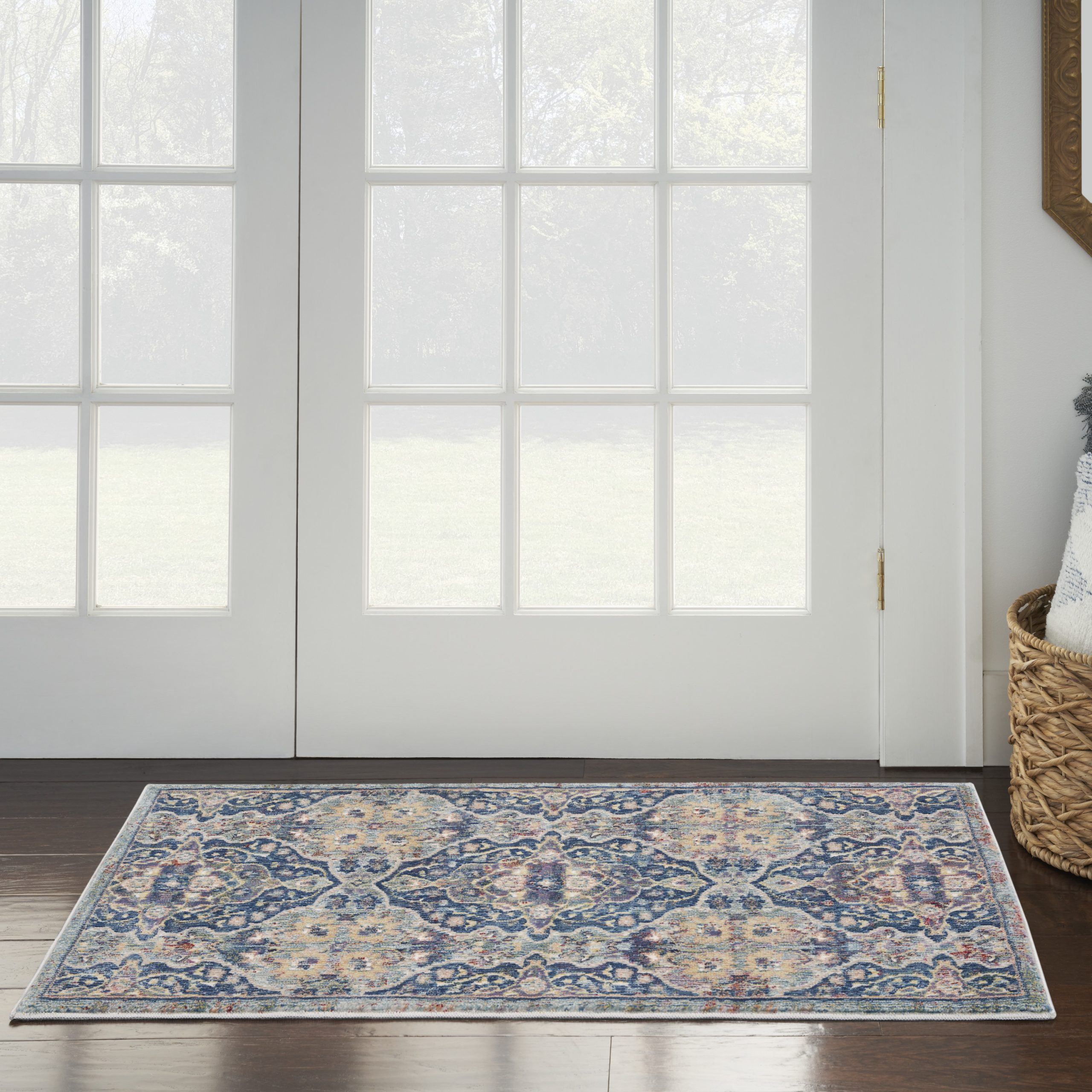 Nourison Ankara Global ANR16 Navy Multicolor Area Rug