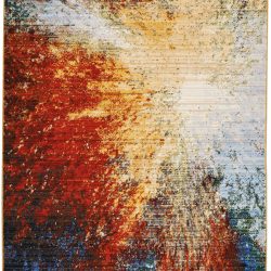 Alternative view of Nourison Chroma CRM02 Red Flare Area Rug