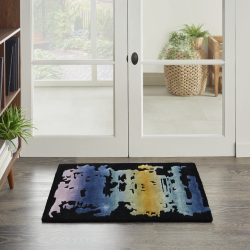 Nourison Prismatic PRS23 Black Area Rug