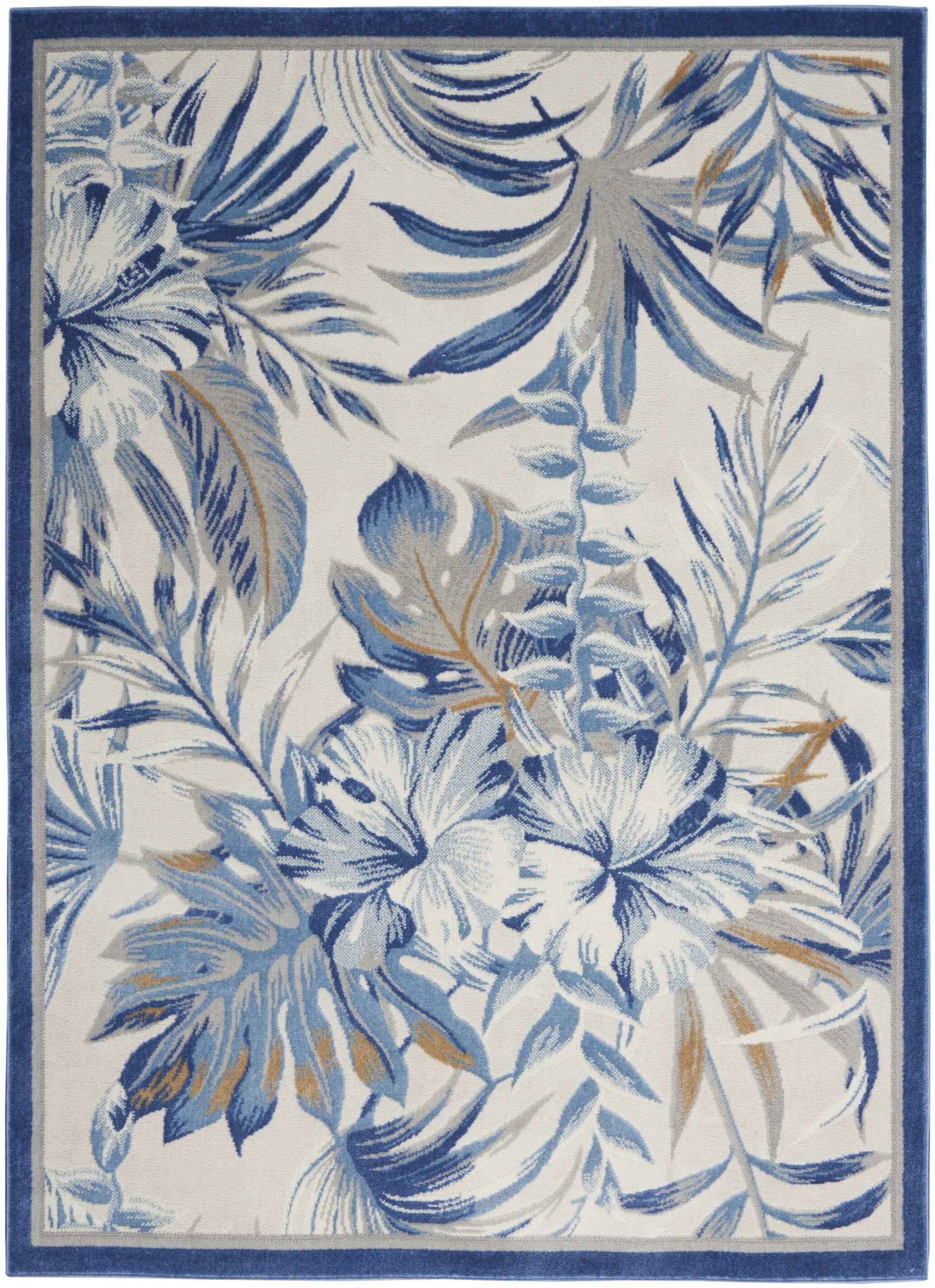 Nourison Seaside SDS02 Ivory Blue Area Rug - Image 2
