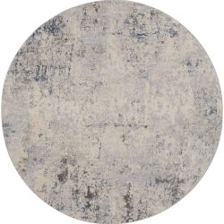 Alternative view of Nourison Rustic Textures RUS07 Ivory Grey Blue Area Rug
