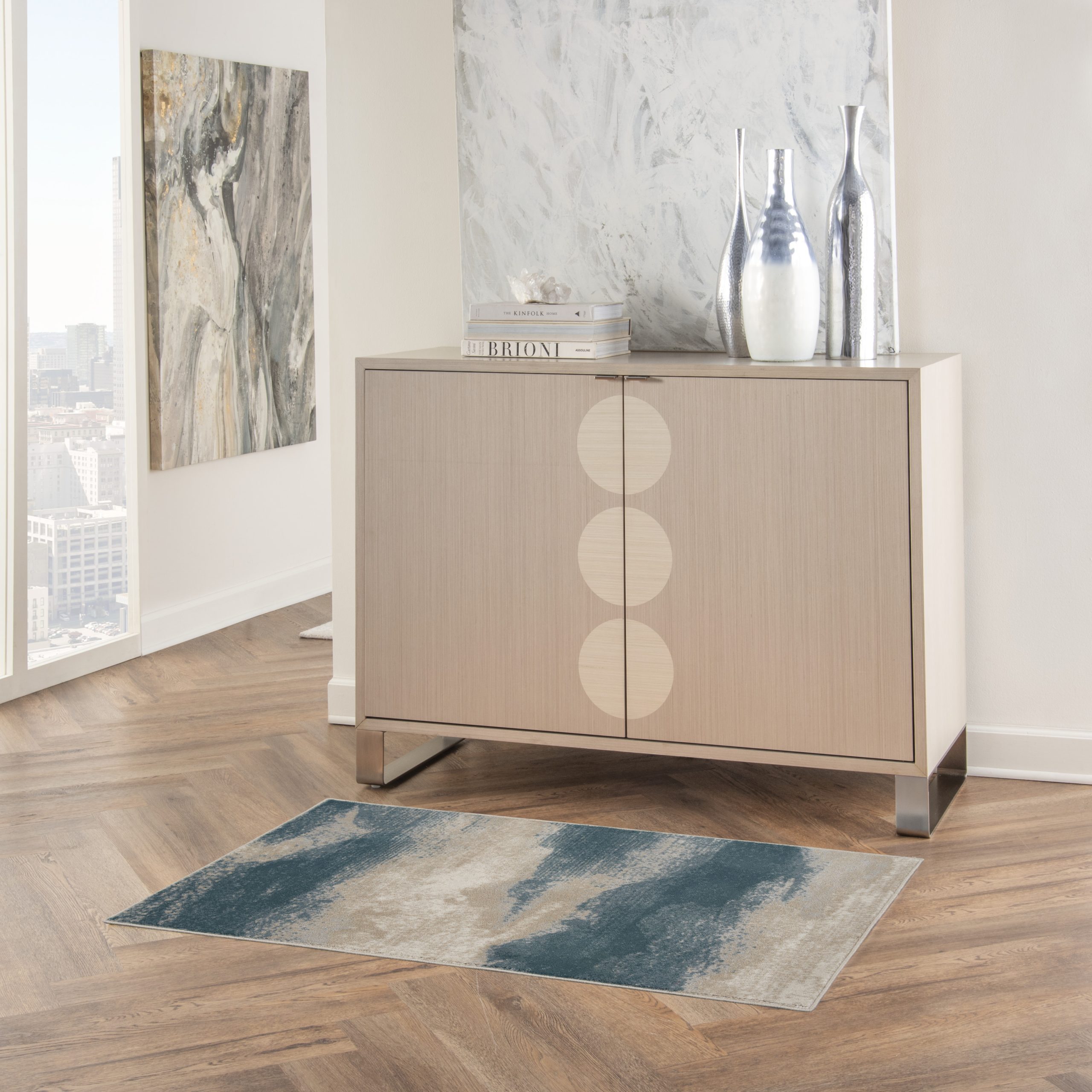 Nourison Maxell MAE06 Ivory Area Rug