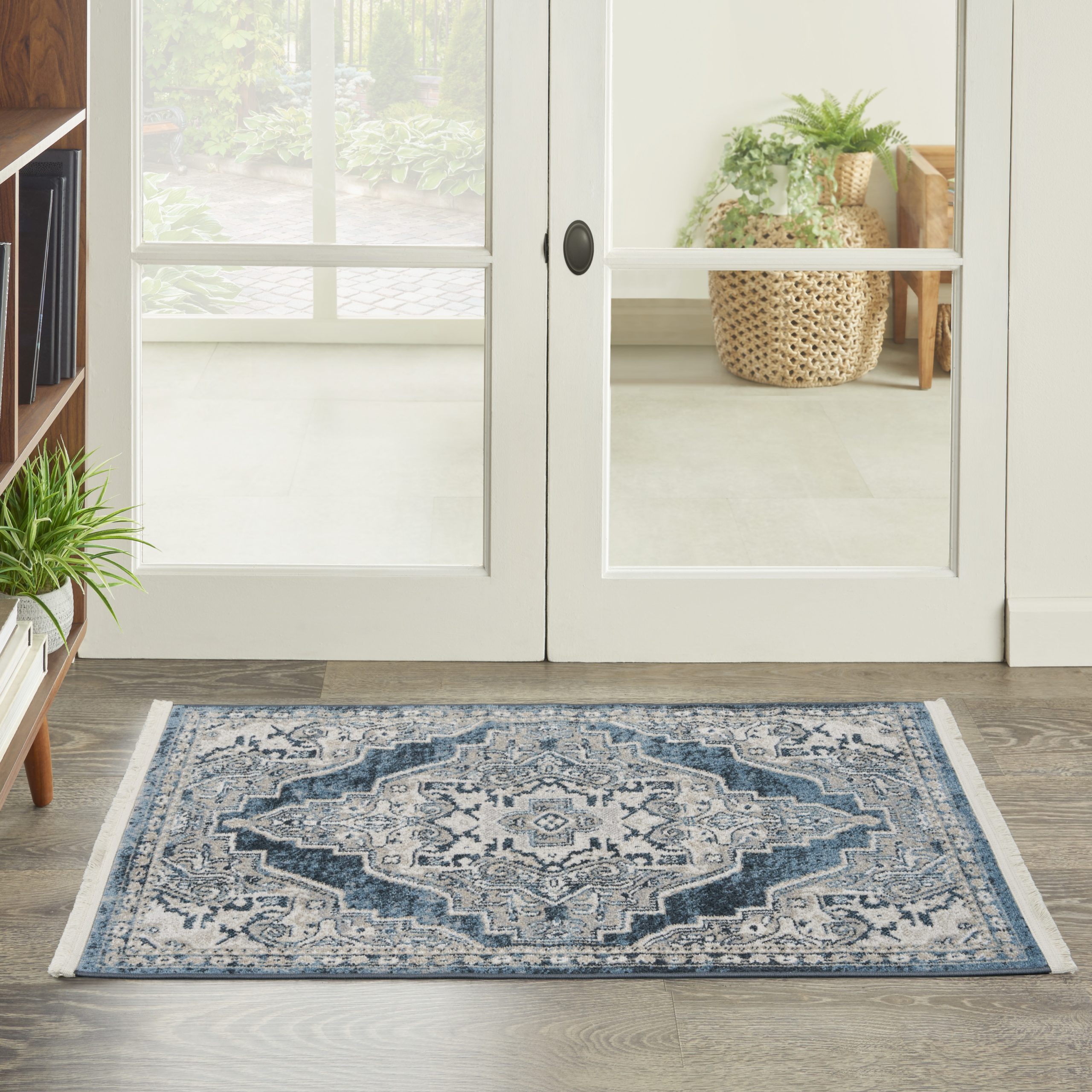 Nourison Carina CNA01 Blue Area Rug