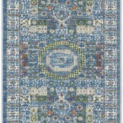 Alternative view of Nourison Ankara Global ANR17 Ivory Light Blue Area Rug
