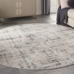 Nourison Rustic Textures RUS06 Ivory Blue Area Rug