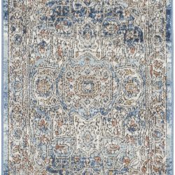 Alternative view of Nourison Quarry QUA11 Ivory Blue Area Rug
