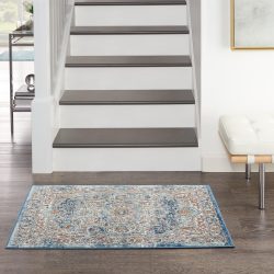 Nourison Quarry QUA11 Ivory Blue Area Rug