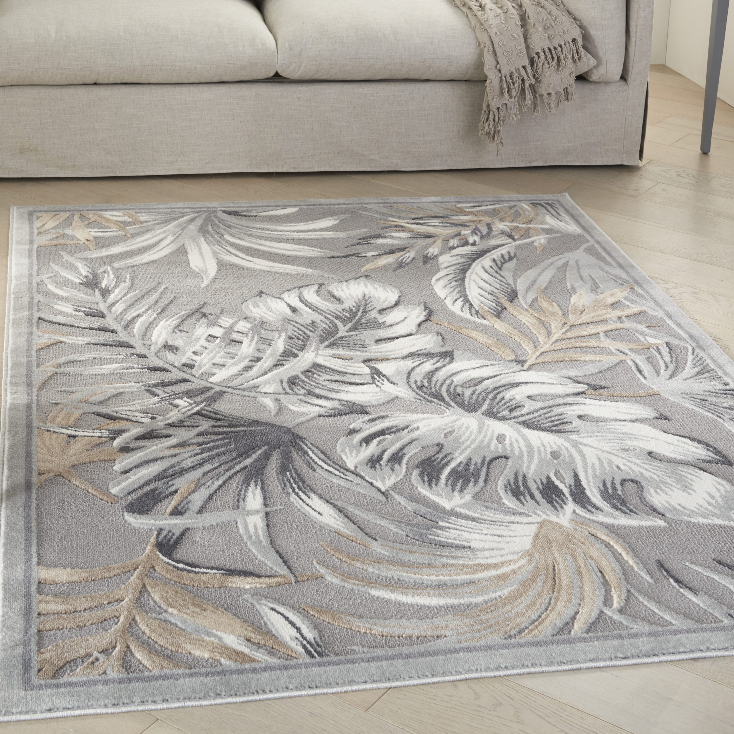 Nourison Seaside SDS01 Grey Area Rug