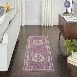 Nicole Curtis Machine Washable Series 1 SR105 Red Area Rug