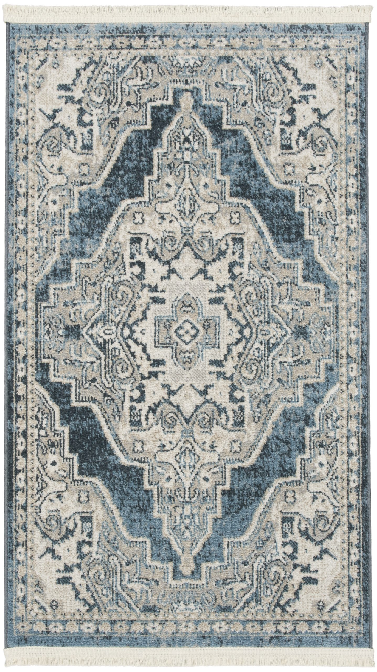 Nourison Carina CNA01 Blue Area Rug - Image 2