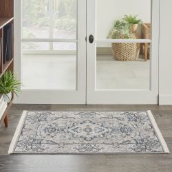 Nourison Carina CNA02 Grey Area Rug