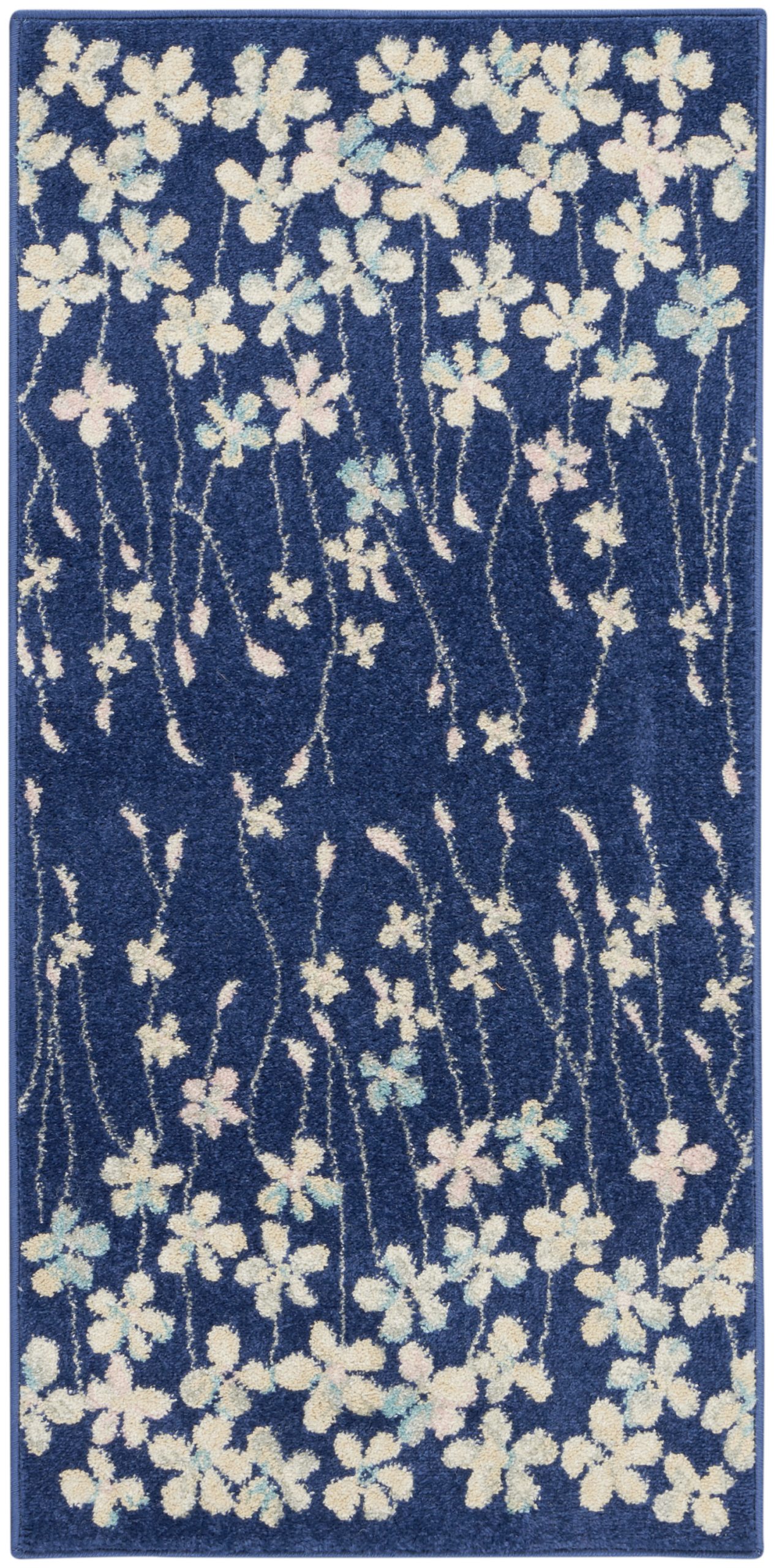 Nourison Tranquil TRA04 Navy Area Rug - Image 2