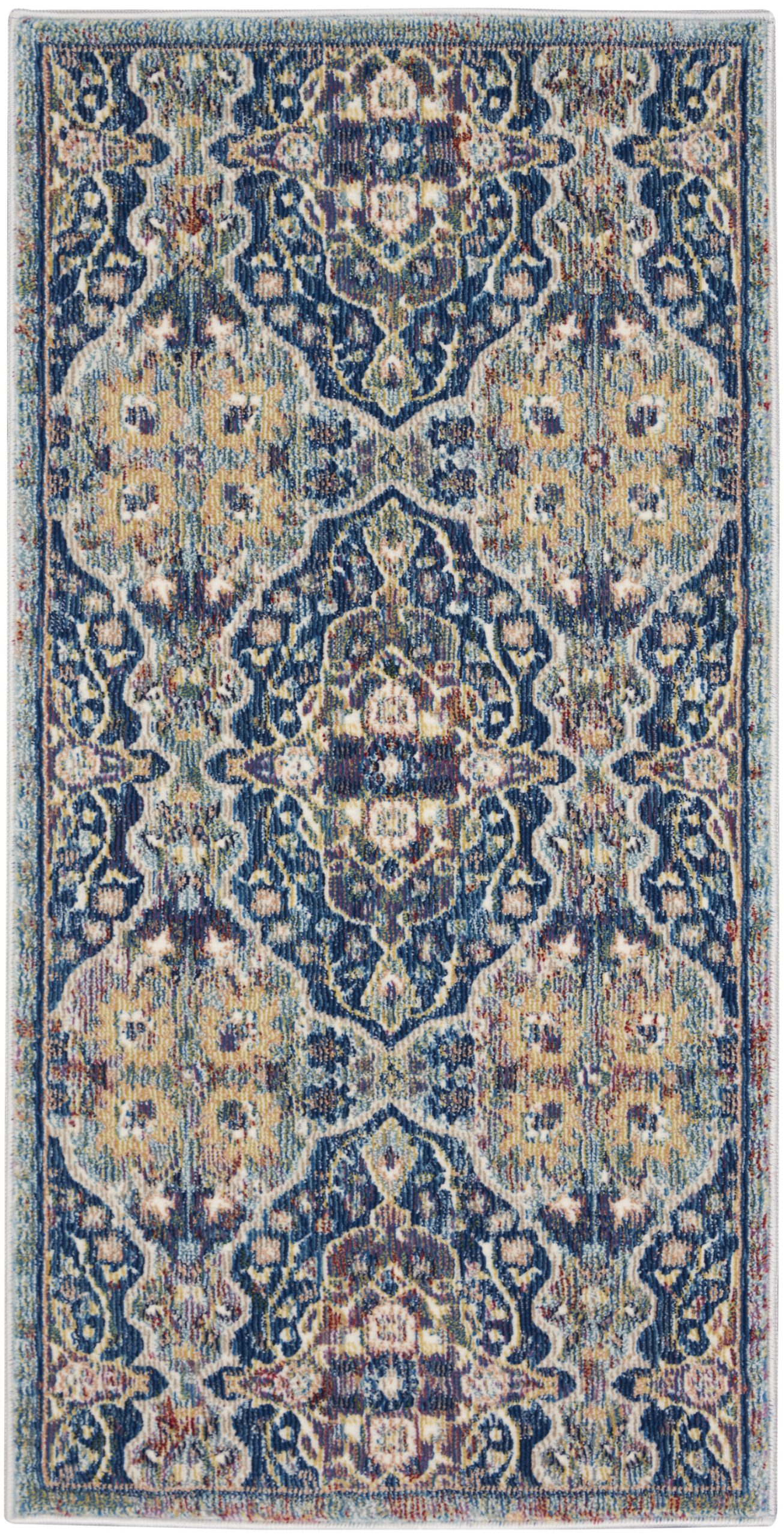 Nourison Ankara Global ANR16 Navy Multicolor Area Rug - Image 2