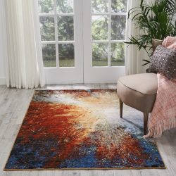 Nourison Chroma CRM02 Red Flare Area Rug