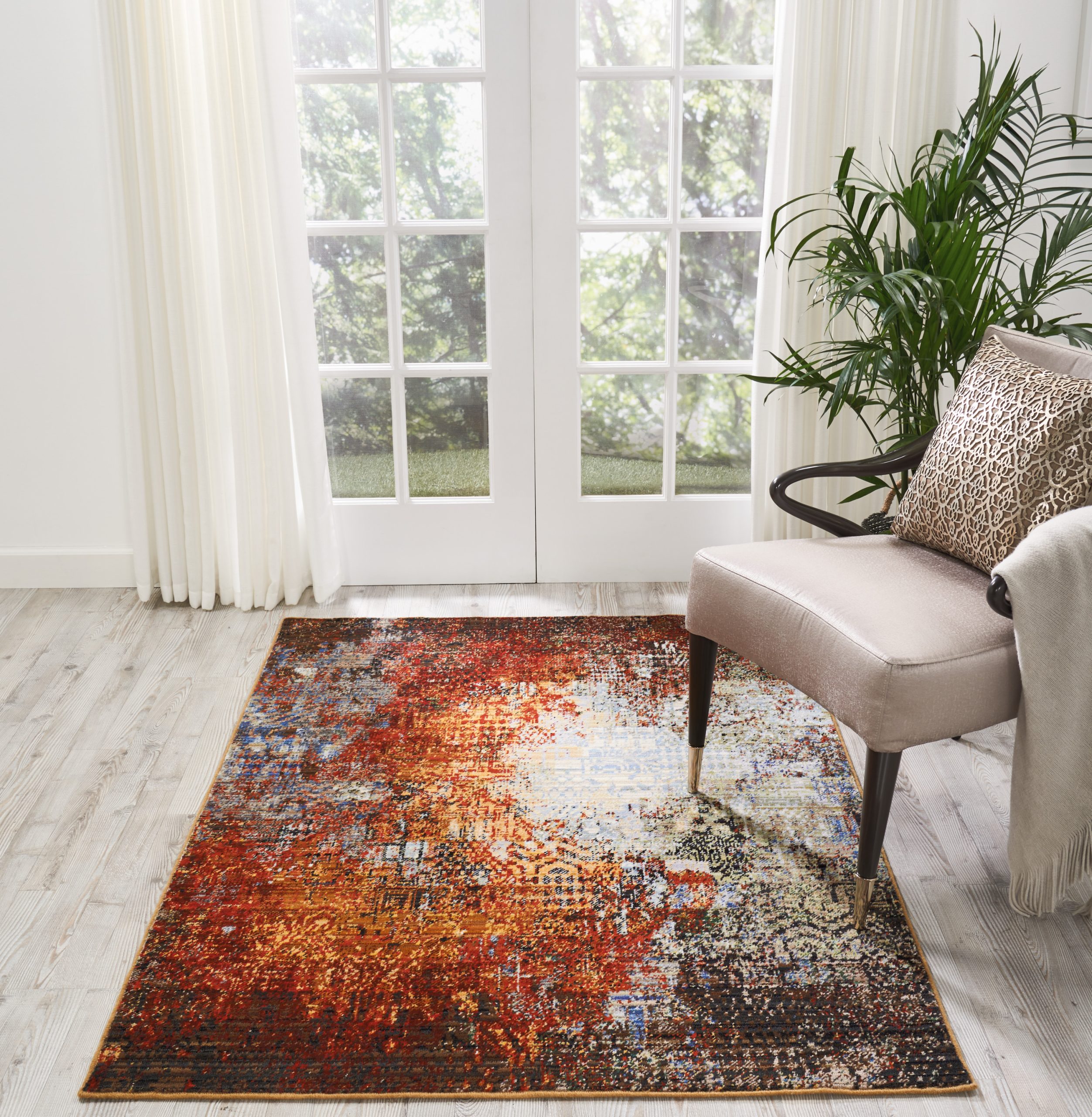 Nourison Chroma CRM03 Ember Glow Area Rug