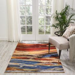 Nourison Chroma CRM04 Lava Flow Area Rug