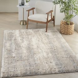 Nourison Dreamy Shag DRS09 Ivory Beige Area Rug