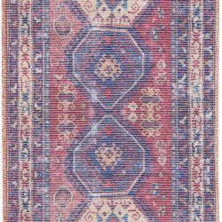 Alternative view of Nicole Curtis Machine Washable Series 1 SR105 Red Area Rug