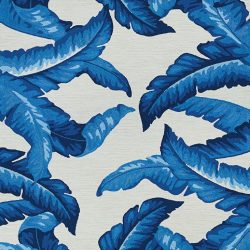Couristan COVINGTON PALM LEAVES BLUE Area Rug