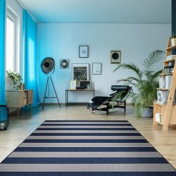 Couristan AFUERA YACHT CLUB MIDNIGHT BLUE Area Rug