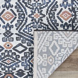 Alternative view of Couristan EVEREST BOHEMIA DENIM IVORY Area Rug