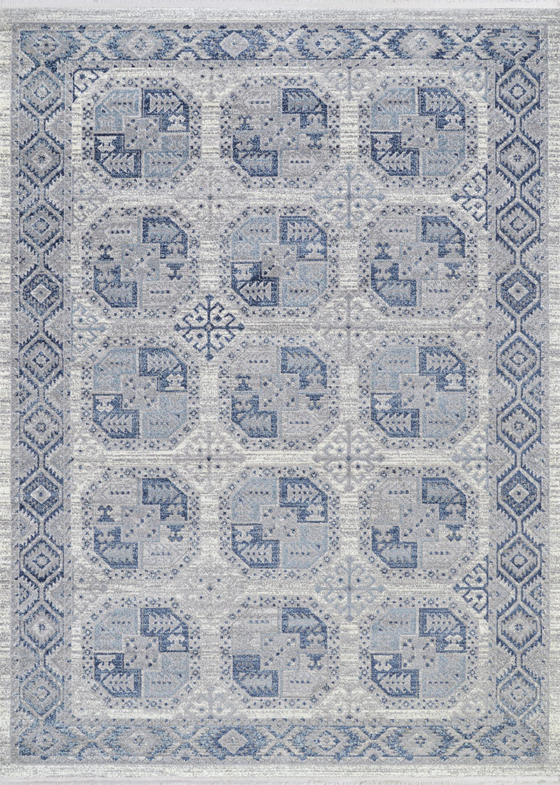Couristan MARBLEHEAD BOKHARA BLUE-GREY Area Rug