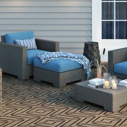 Couristan RECIFE CABANA TILE DRIFTWOOD Area Rug