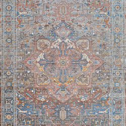 Couristan HALLI KERMAN BRICK-BROWN-MLT Area Rug
