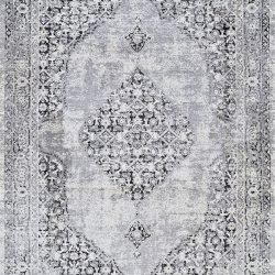 Couristan MARBLEHEAD CENTER MEDALLION CHARCOAL-GREY Area Rug