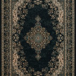 Couristan OLD WORLD CLASSIC ANTIQUE KERMAN BLACK Area Rug