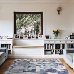 Alternative view of Couristan PRAIRIE FALSTERBO DENIM Area Rug
