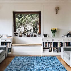 Couristan PRAIRIE SOLSTICE MARINE BLUE Area Rug