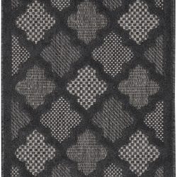 Alternative view of Nourison Easy Care NES01 Charcoal Area Rug