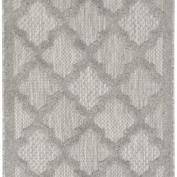 Alternative view of Nourison Easy Care NES01 Silver Grey Area Rug