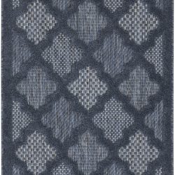 Alternative view of Nourison Easy Care NES01 Navy Blue Area Rug
