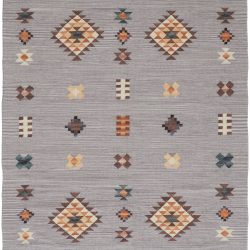 Alternative view of Feizy Dharma Geometric I0763 Grey Area Rug