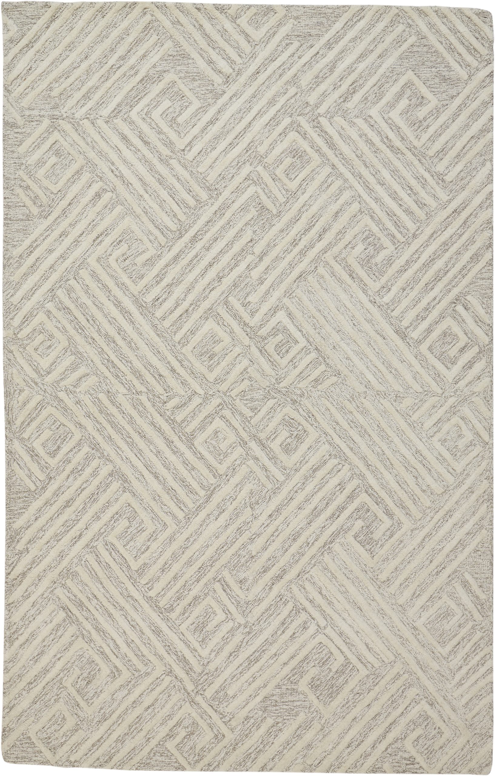Feizy Enzo Maze 8737F Ivory Area Rug