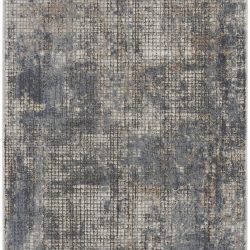 Alternative view of Nourison Quarry QUA02 Blue Beige Area Rug